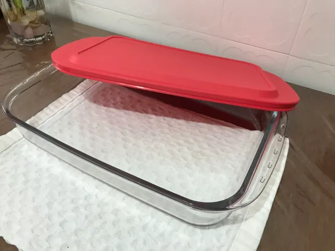 Refratário pirex grande marca Marinex, Novo