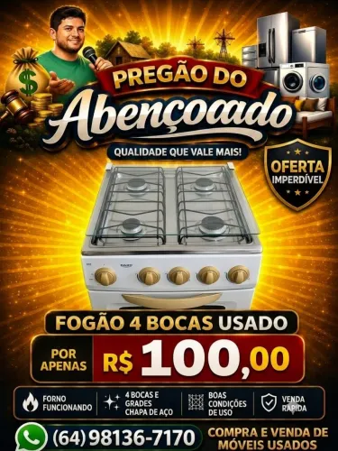 Fogão Dako para quebra galho funcionando perfeitamente