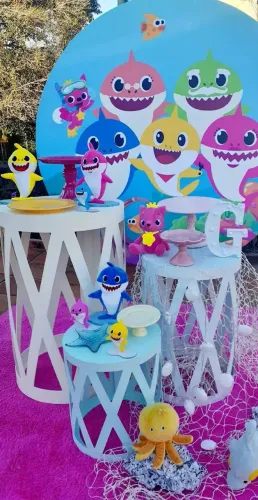 Pelúcia bonecos coleção e painel baby sh4ark