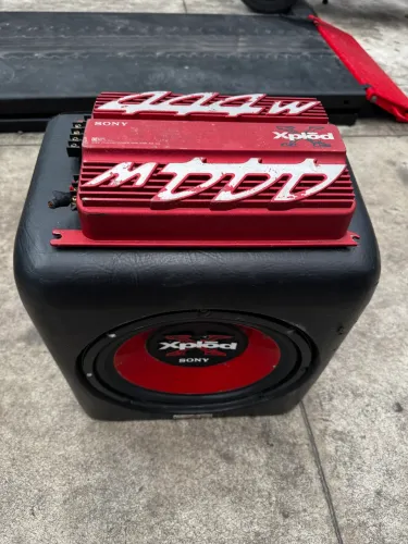 SOM AUTOMOTIVO SUBWOOFER + MÓDULO