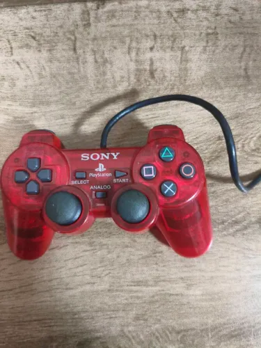 Controle original PS2 vermelho