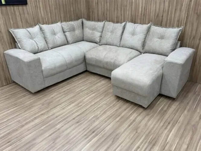 Sofá de Canto com Chaise Alice Entrega Rápida Produto Novo