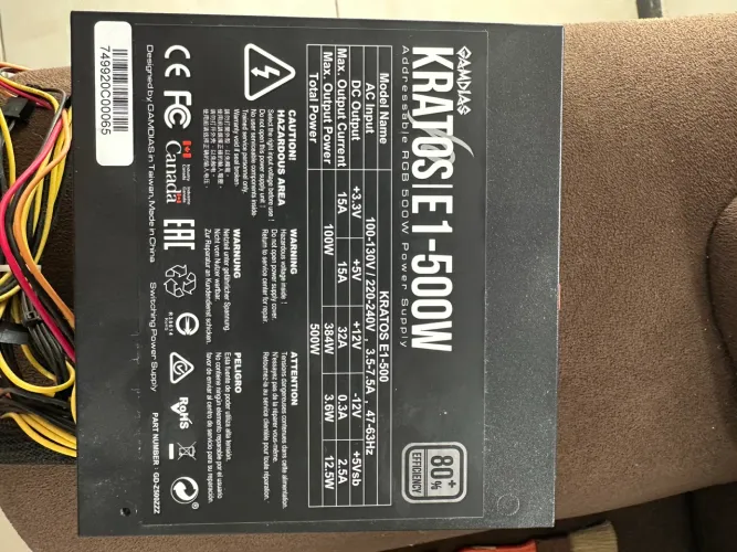 Fonte 500w KRATOS RGB