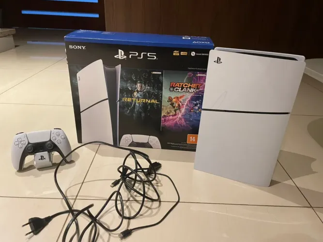 Play station 5, com carregador, na caixa original