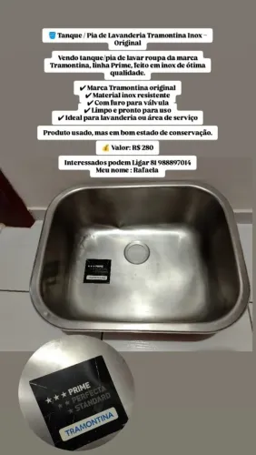 Pia aço inox 