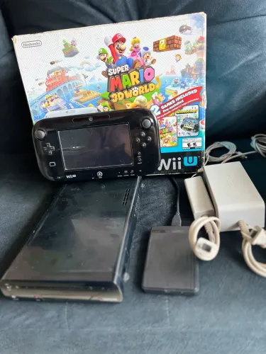 Wii U deluxe com gamepad Desbloqueado 500Gb na caixa!