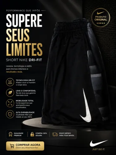 short da nike infantil