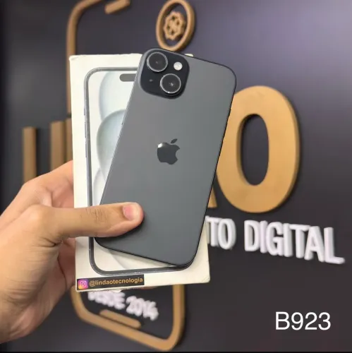 LOJA FÍSICA. IPHONE 15 128GB PRETO TODO ORIGINAL | RETIRE HOJE 