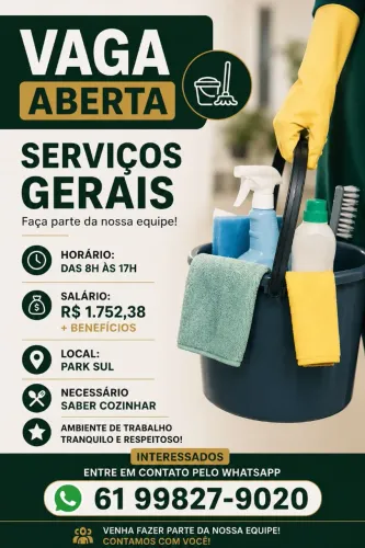 Auxiliar de serviços gerais