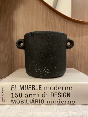 Cachepot Cimento Estilo Industrial