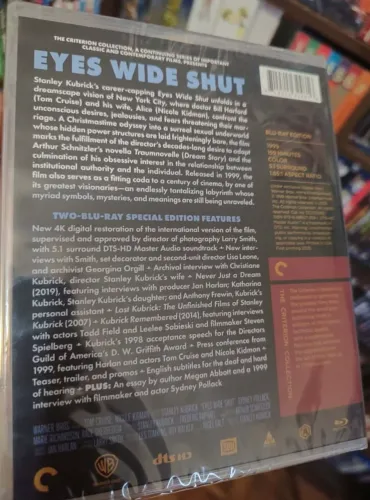 Blu Ray Eyes Wide Shut Criterion Collection Novo