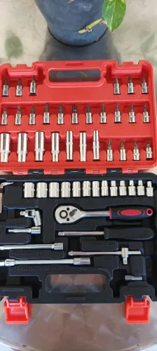 Jogo Soquetes 53 Peças Completo Bits Catraca Kit Ferramentas