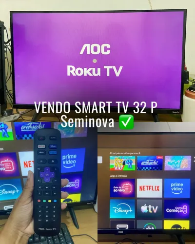 Oportunidade! Smart TV seminova, conservada e pronta para uso.