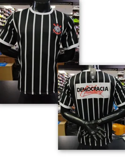 Camisa Corinthians retrô Democracia corintiana 1982