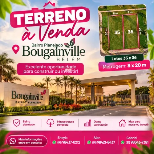 Vende-se terreno no condomínio bougainville