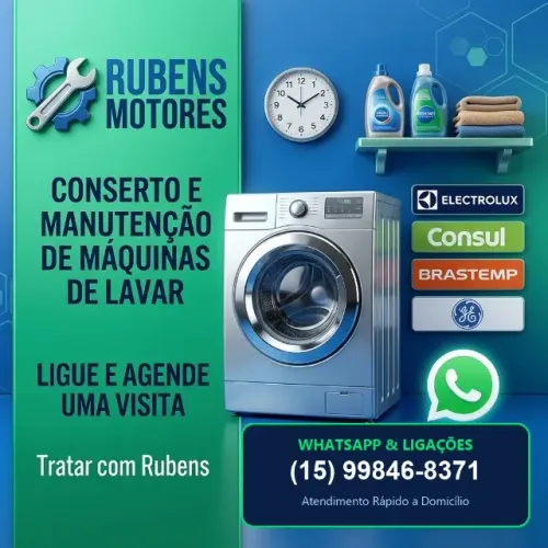 Conserto e Manutenção de Máquinas de Lavar - Rubens Motores