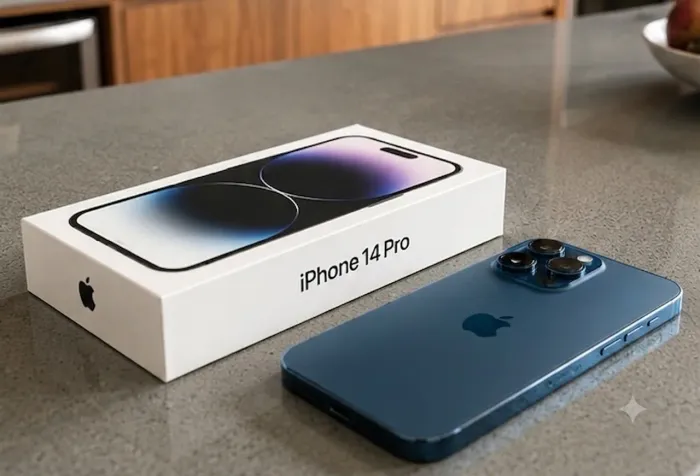 iPhone 14 Pro 128GB Azul - Impecável na Caixa Original