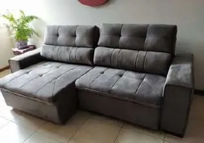 Sofá Cancun 2,30m Retrátil e Reclinável