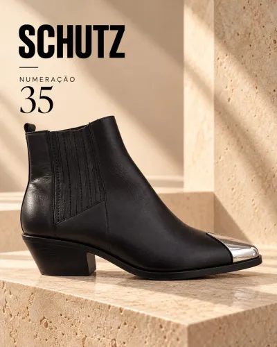 Bota de couro Schutz