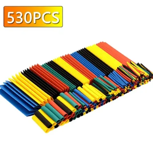 Kit Espaguete Tubo Termo Retrátil 530 Pçs Colorido - COD 729