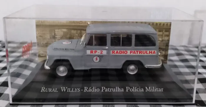 Miniatura Rural Willys - Rádio Patrulha Polícia Militar 