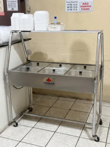 Balcão Buffet Térmico ProGás 6 Cubas em Ótimo Estado