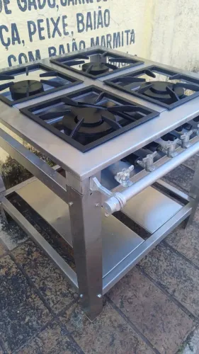 Fogão industrial inox bocas de 30cm !!