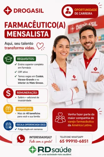 Vaga de Farmacêutico (a)