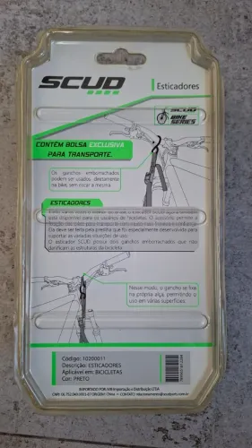 Cinta com catraca e ganchos SCUD para transporte de bicicleta 2 unidades