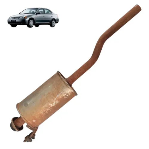 Escapamento Abafador Silencioso Honda Civic G7 2001 Á 2006