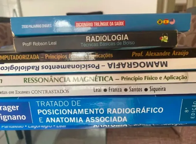Livros de anatomia e radiologia - diversos formato