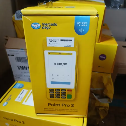 Maquininha- Point Pro 3 - aceite pagamentos no débito e crédito e receba na hora.