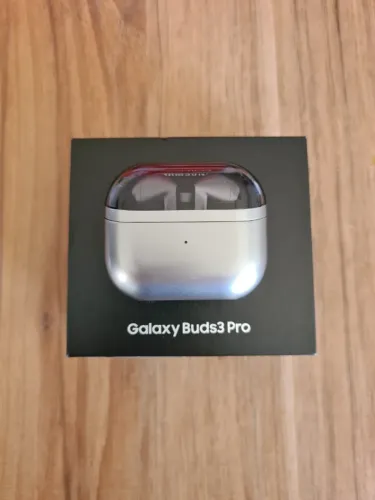 Samsung Galaxy Buds 3 Pro cinza. Completo com NF + garantia.
