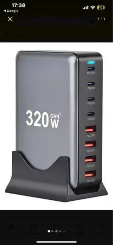 ? ESTAÇÃO DE CARREGAMENTO 320W GAN³ - SUPER POTENTE 