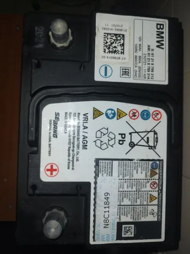 BATERIA HELIAR AGM 60AH. START STOP 