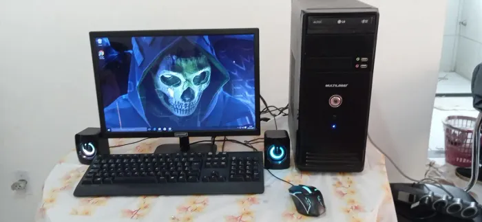 PC ddr4 core i5 7400,3.00ghz, memória de 12gb HD de 500gb, tela de 20pl com HDMI 