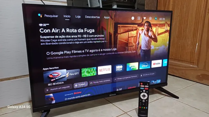 SMART TV ANDROID AIWA 32 EM PERFEITO ESTADO