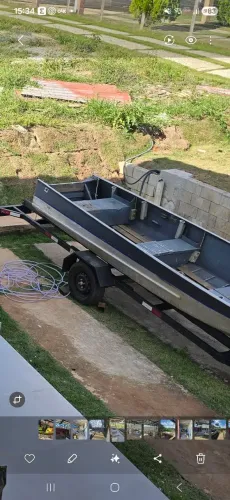 Barco de aluninio 5m com carretinha