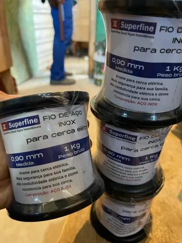 Fio de aço inox para cerca elétrica