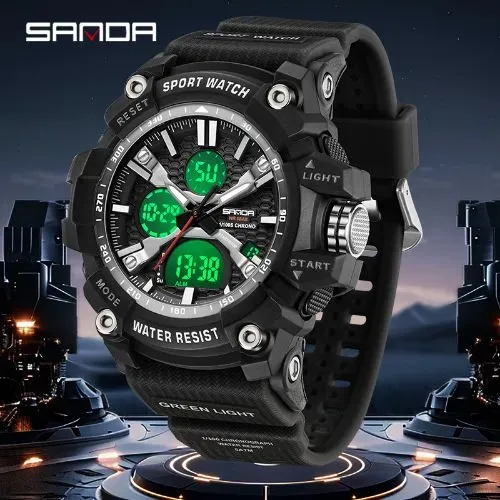 Relógio Masculino Militar Sanda - Entrega Grátis 