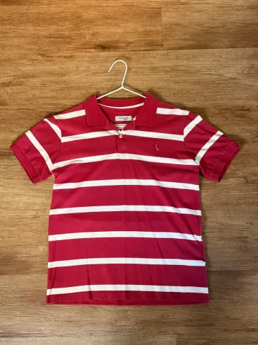 CAMISA POLO RESERVA MASCULINA VERMELHA | LISTRADA