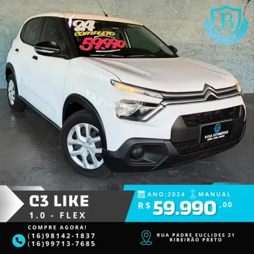 Citroen C3 Live Pack 1.0 Flex 6V 5P Mec. 2024