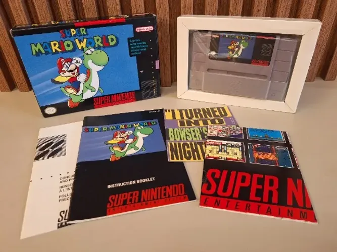 Super Mario World Black Label Original Americano para Super Nintendo SNES