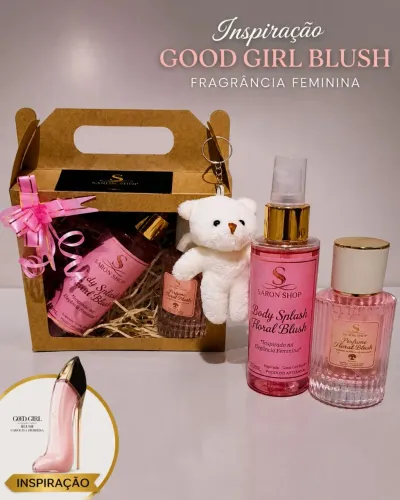 Kit Body Splash + Deo Colônia Inspiração Good Girl Blush