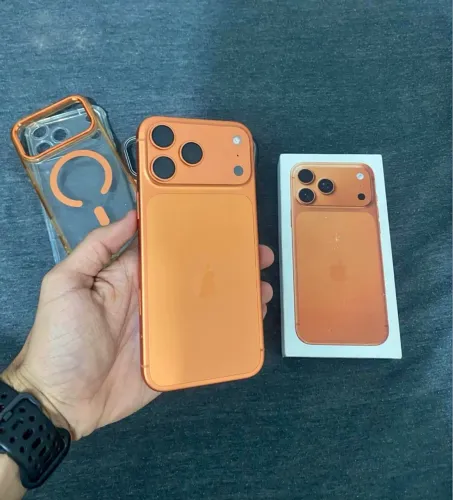 iPhone 17 pro max 256gb laranja cósmico