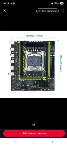 KIT PLACA MÃE COM PROCESSADOR