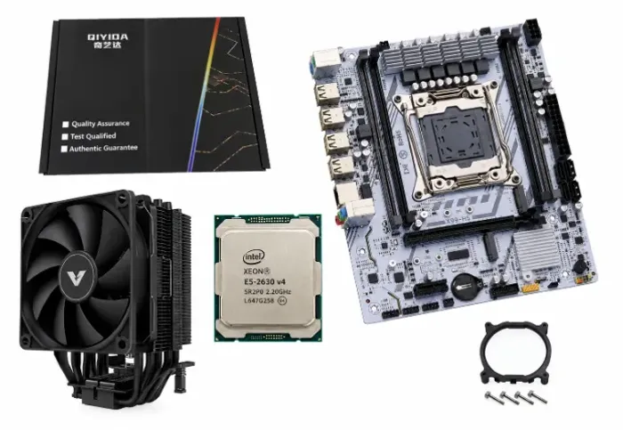 Kit Gamer Placa Mãe X99 + Proc Intel Xeon 2630v4 Cooler Rgb Kit Gamer Placa Mãe X99