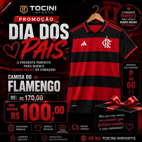 Camisa do Flamengo Tailandesa 100,00