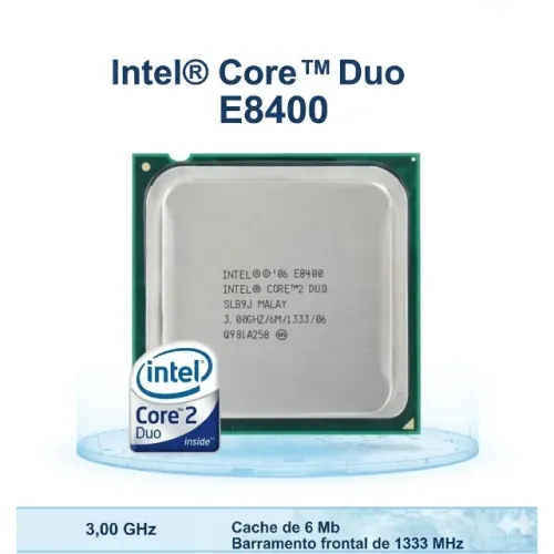 Processador Core 2 Duo e8400 