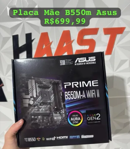 Placa Mãe B550M Asus Wifi [Novo]